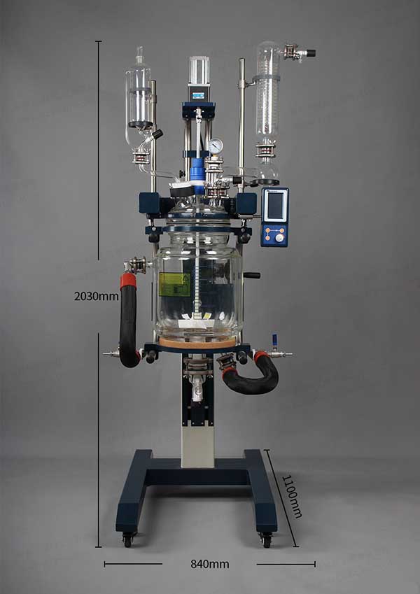 高硼硅玻璃反應(yīng)釜組成部件，工作原理
